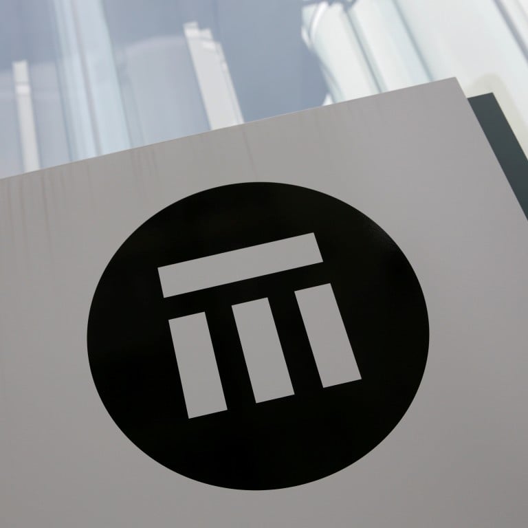 The logo of Swiss Re is seen outside the company’s offices in Zurich, Switzerland. Photo: Reuters