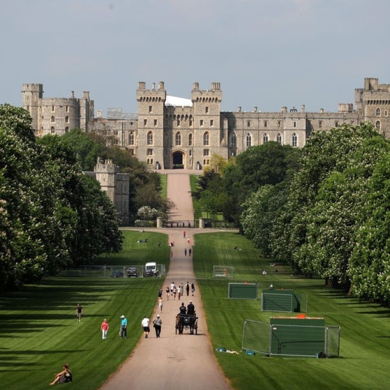 The Inner Hall at Windsor Castle, opened for the first time in 150 years, can be seen as visitors take the near-three mile walk, which was created by Charles II in the 1680s. Photo: Daniel Leal-Olivas/AFP/Getty Images