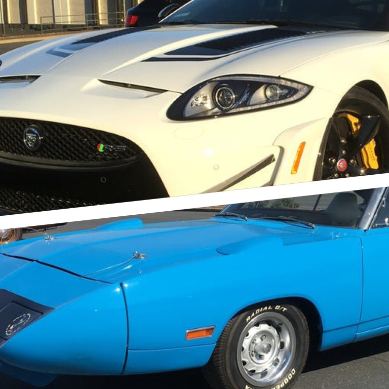 Just two of the 149 cars that went under the hammer, in a public auction, after being seized from Jeff Carpoff and his wife Paulette by the FBI. Photos: Apple Auctioneering Co.