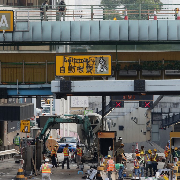 Hong Kong Protests Cross Harbour Tunnel Could Reopen In A Week