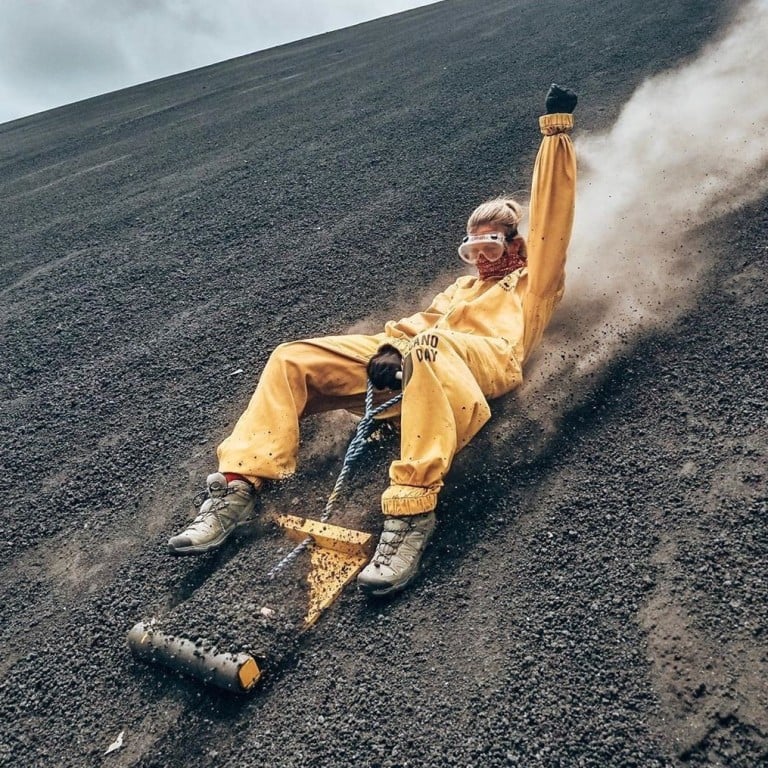 Are you brave enough to sled, or board, down an active volcano?