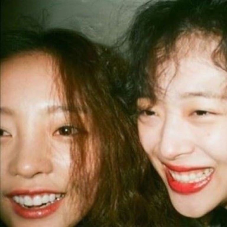 K-pop singers Goo Hara, left, and Sulli, two K-pop stars and close friends who were both recently found dead, six weeks apart, with suicide being the most likely cause of death. Photo: Instagram