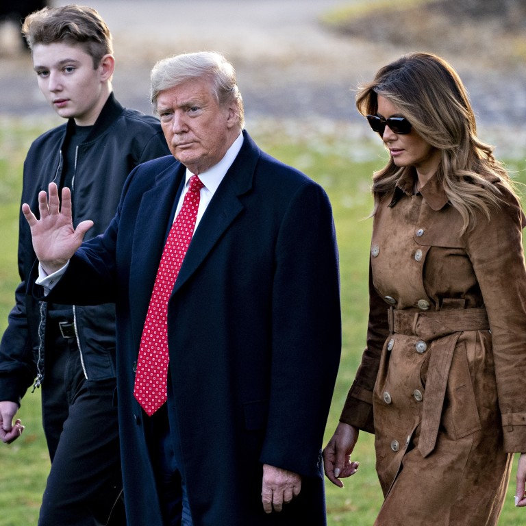 Melania Trump wades into impeachment fight to defend teen son Barron ...