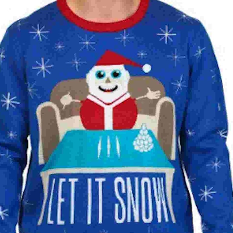 Let It Snow Christmas Cocaine Santa Pullover Hoodie