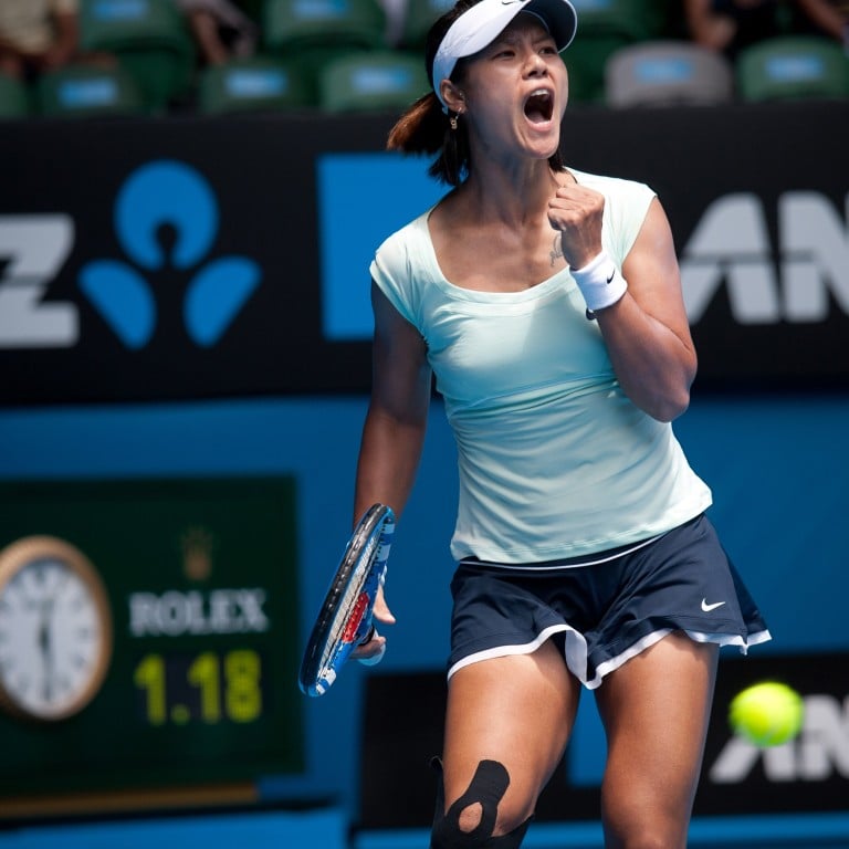 Li Na in her quarter-final win over Andrea Petkovik of Germany in the 2011 Australian Open. Photo: Shutterstock