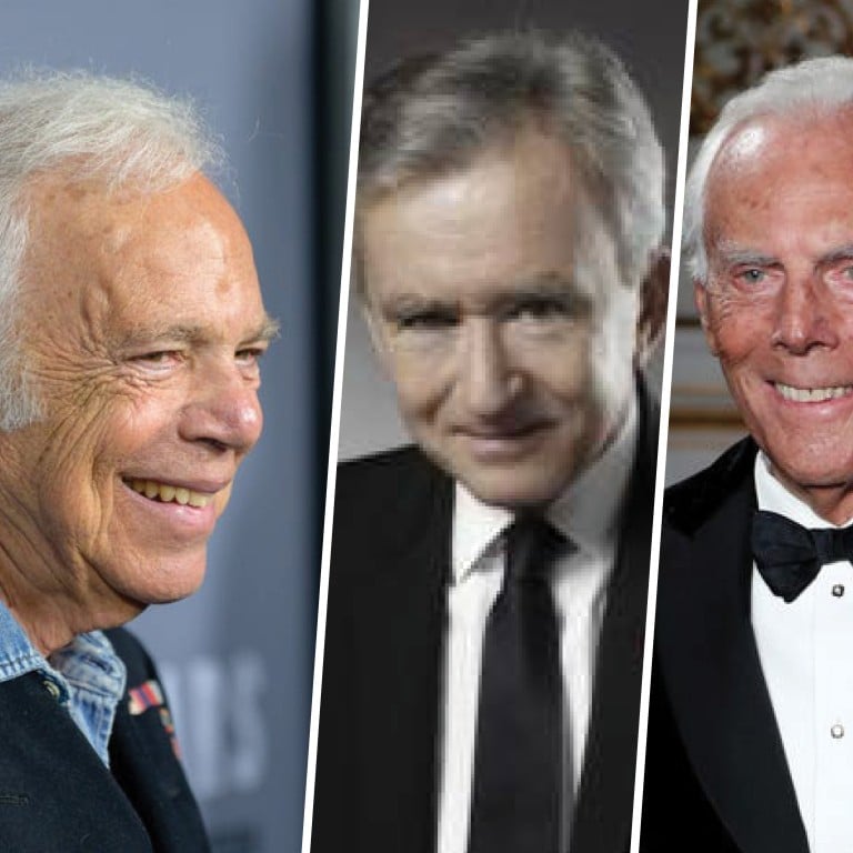 Left to right: Ralph Lauren, Bernard Arnault, Giorgio Aramni and Tadashi Yanai are among the 15 richest people in fashion. Photo: Handout