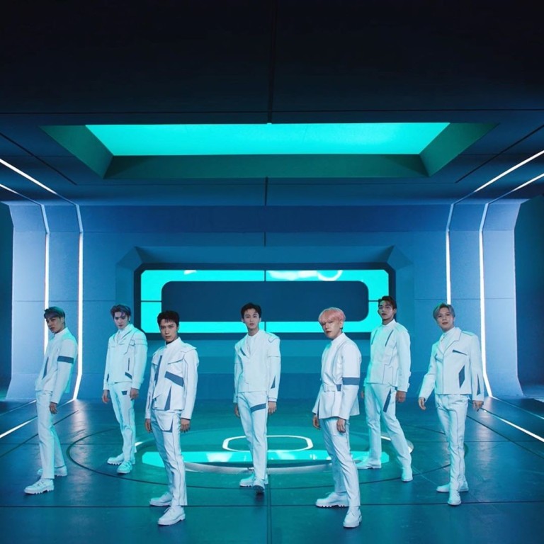 Korean Air invited K-pop band SuperM to film its new safety video. Photo: @Koreanair/Instagram