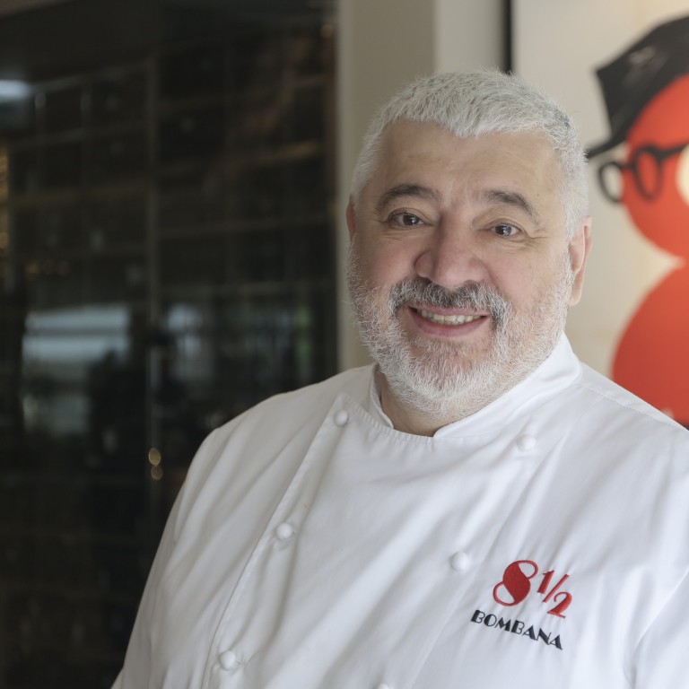 Chef Umberto Bombana at 8½ Otto e Mezzo BOMBANA in Central. Photo: Paul Yeung