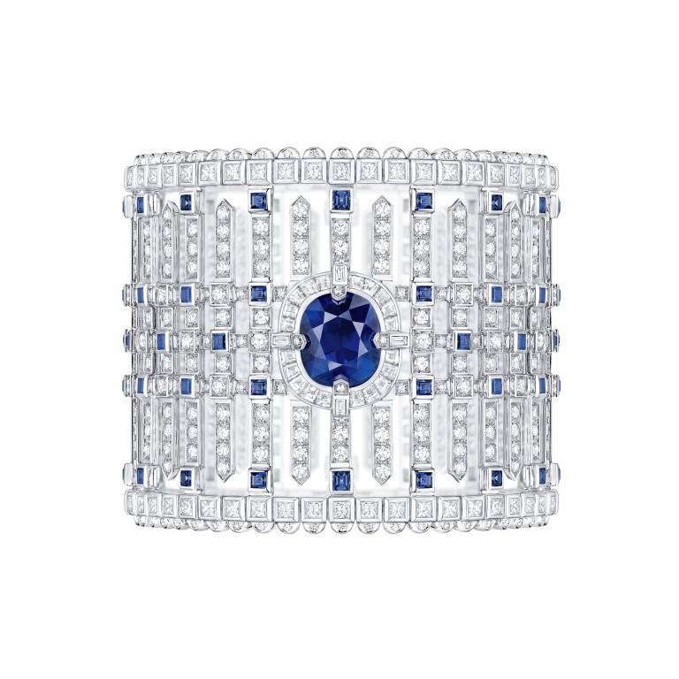 Louis Vuitton’s Le Royaume bangle is an example of high jewellers using sapphires to create luxury pieces. Photos: Handouts
