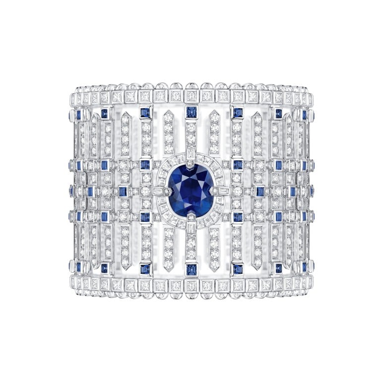 Louis Vuitton’s Le Royaume bangle is an example of high jewellers using sapphires to create luxury pieces. Photos: Handouts