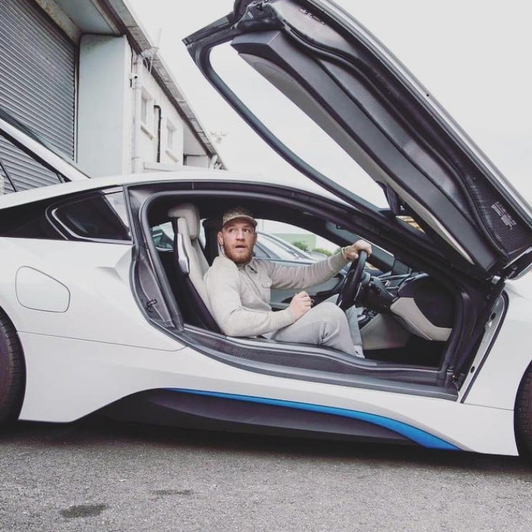 Conor McGregor’s 2019 BMW i8 has a suggested retail price starting at US$142,000. Photo: Instagram/thenotoriousmma