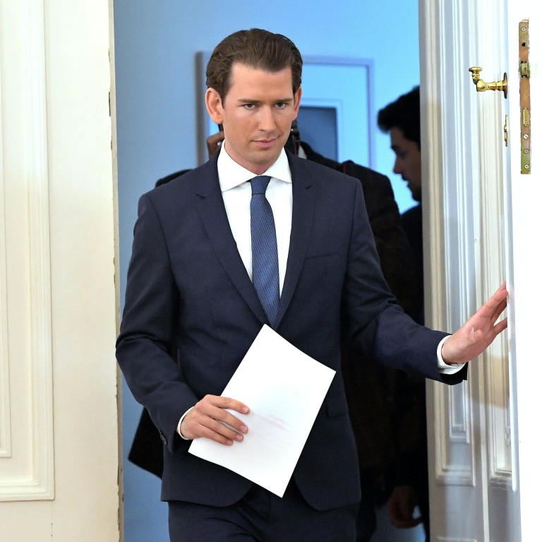 Austria S Sebastian Kurz Back In Power As World S Youngest Leader After Reaching Coalition Deal With Greens South China Morning Post