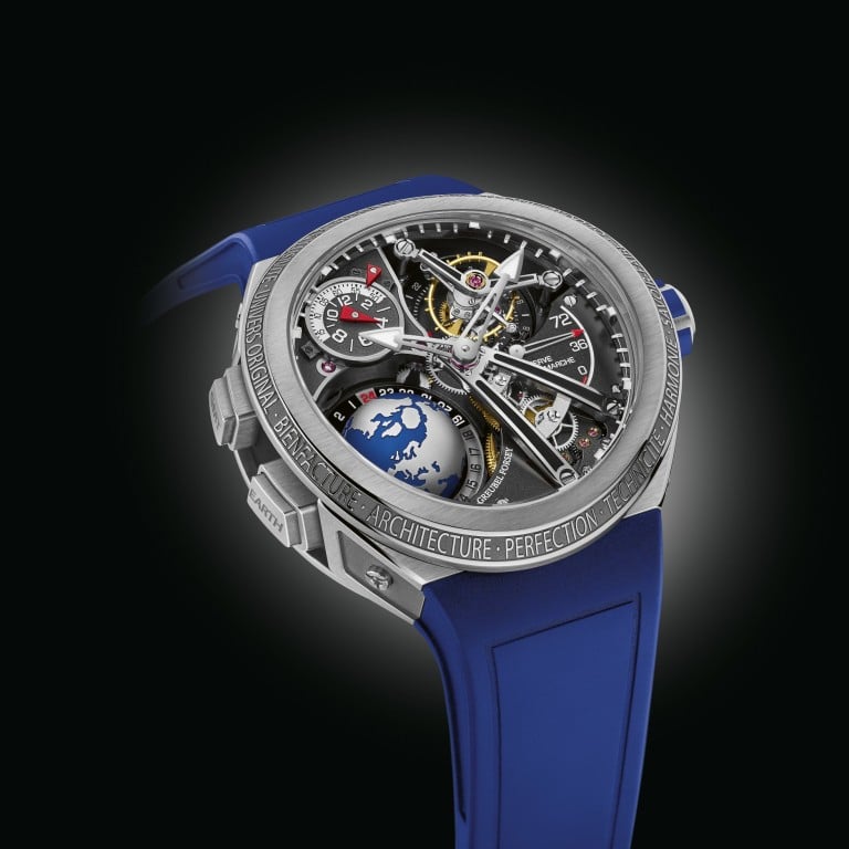 Greubel Forsey launched the GMT Sport for 2020, which is water-resistant to 100 metres, boasts an ergonomical arch and tells the time across cities in the world’s 24 major time zones. Photos: Greubel Forsey