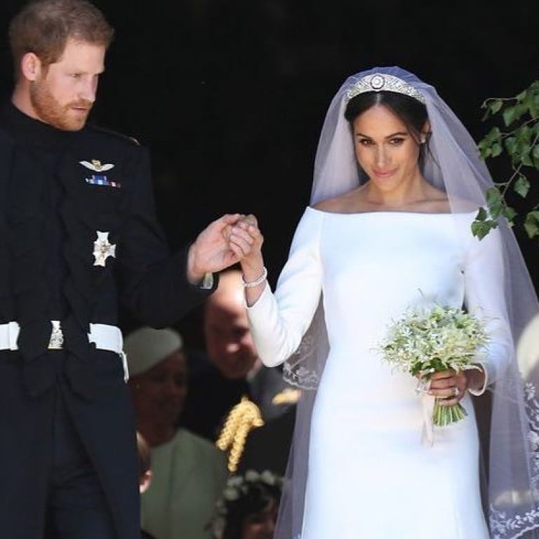 Meghan Markle wore the Queen Mary Diamond Bandeau tiara on her wedding day. Photo: Handout