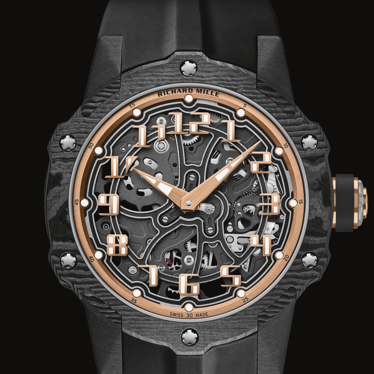 Richard Mille’s new RM 33-02 Automatic combines high-performance sport and chic style. Photo: Handout