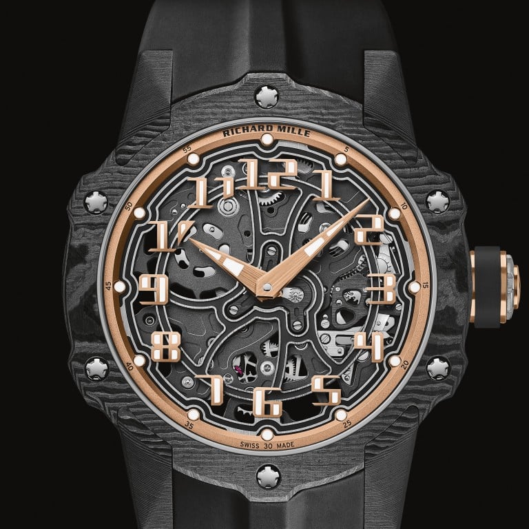 Richard Mille’s new RM 33-02 Automatic combines high-performance sport and chic style. Photo: Handout