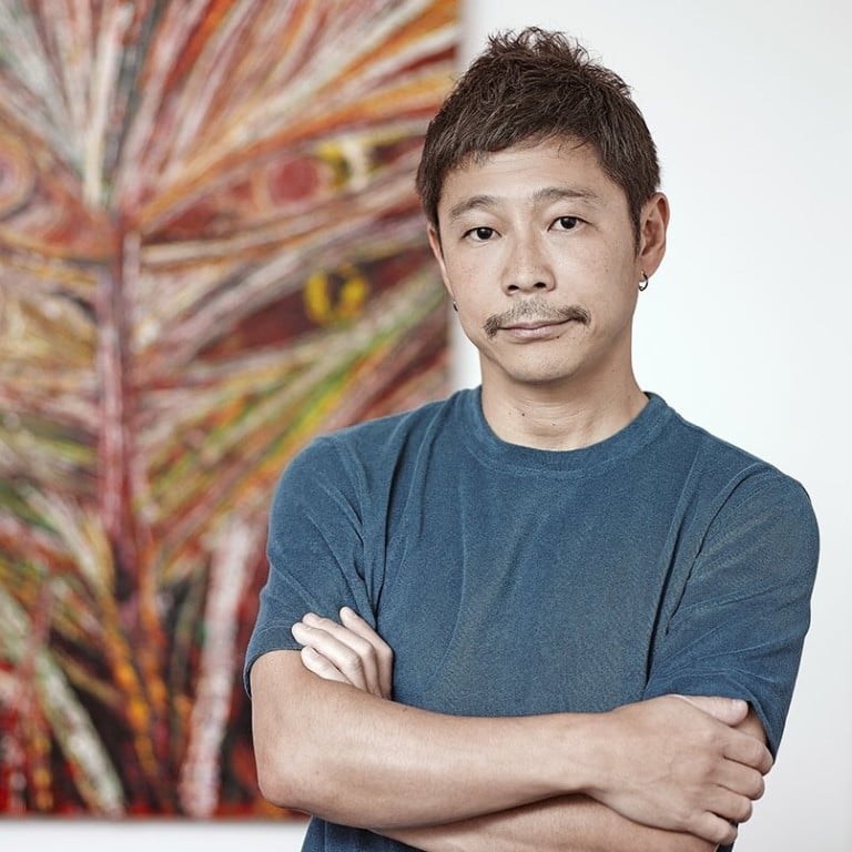 Japanese billionaire Yuzaku Maezawa will be the star of a matchmaking reality show that chronicles his search for a partner to travel with him to the moon. Photo: Twitter