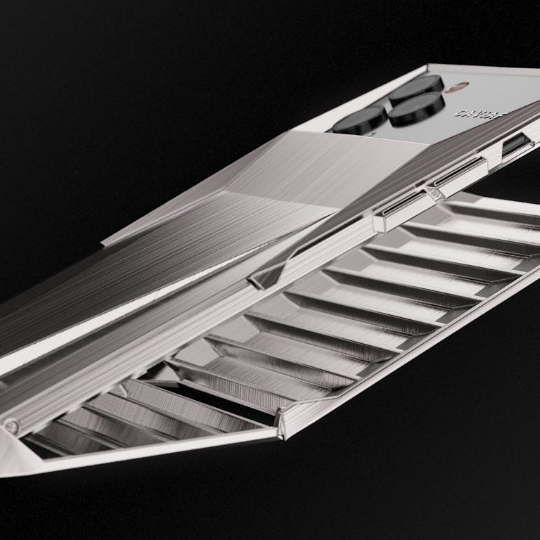 Russian luxury tech company Caviar has revealed the Cyberphone, an iPhone 11 Pro that’s been modified to look like Tesla’s electric truck. Photo: Caviar