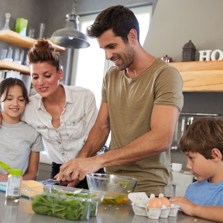 playing kitchen