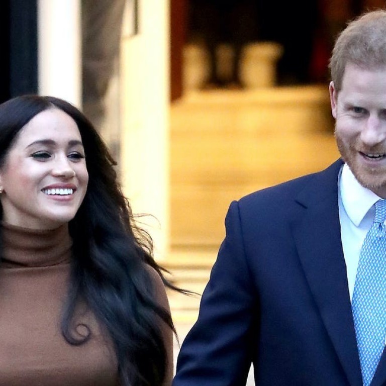 Meghan Markle and Prince Harry leave an event at London’s Canada House in January 2020, soon before announcing their intention to step down as senior royals. Photo: Getty Images