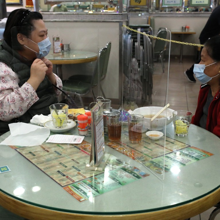 Coronavirus Hong Kong Restaurants Install Physical Barriers