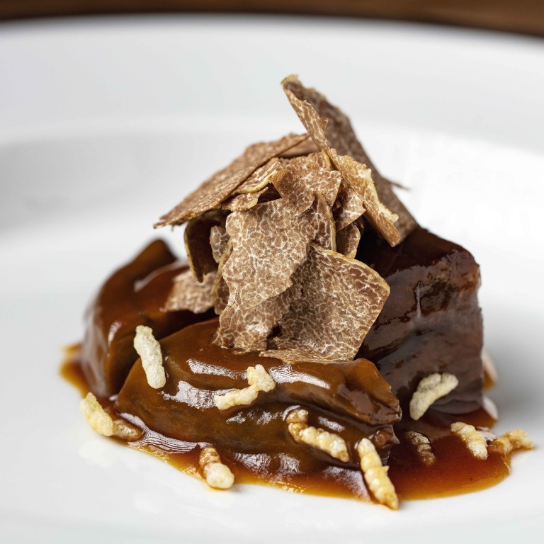 Chef Kelvin Au Yeung's beef cheek with abalone dish for the Michelin Gala Dinner 2019. Photos: Handouts