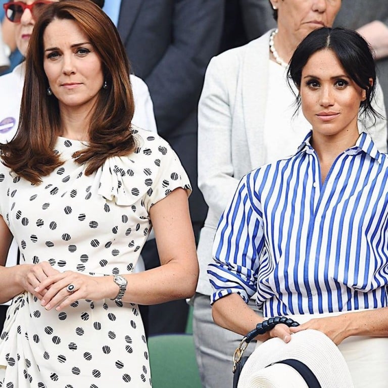 Kate Middleton, seen with Meghan Markle, sports a Cartier Ballon Bleu watch. Photo: @katemiddlet0n/Instagram