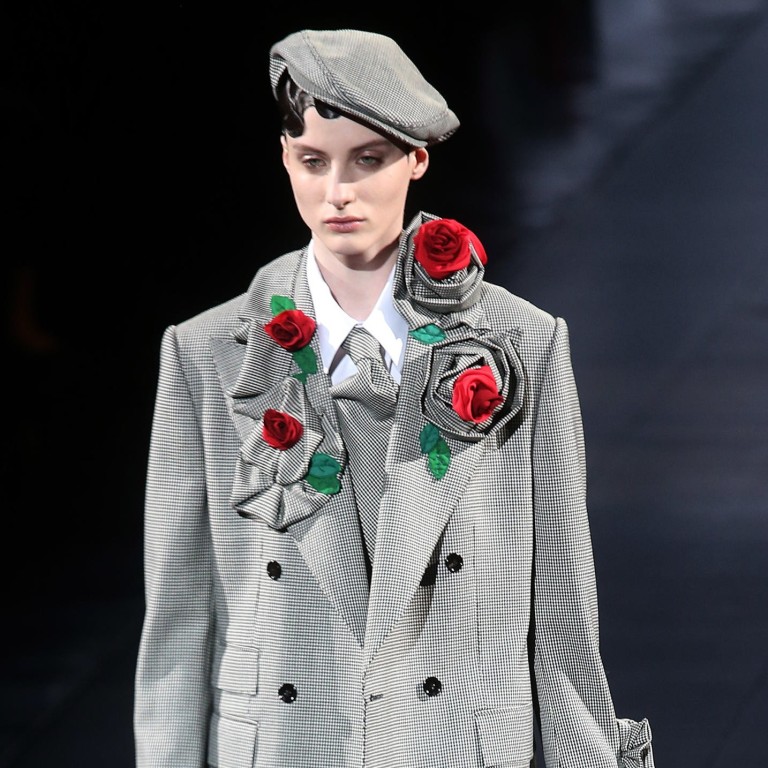 A model presents a creation from the Dolce & Gabbana autumn/winter 2020 women’s collection at Milan Fashion Week on February 23. Photo: EPA-EFE