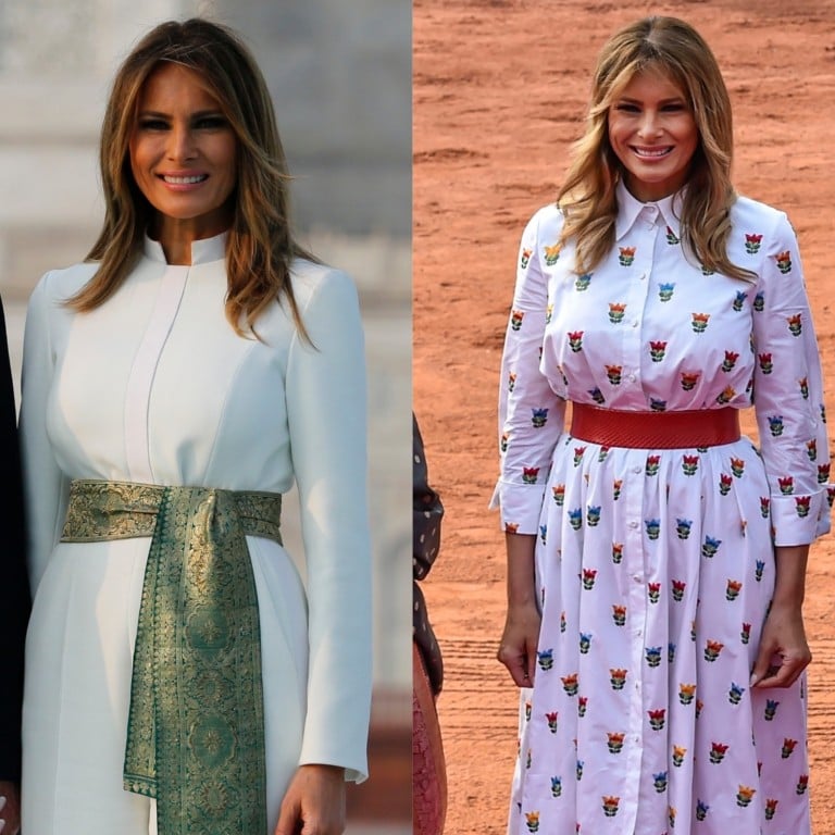 Melania Trump In India What Political Statements Did The First Lady S Wardrobe Make And Which Brands Were In Her Suitcase South China Morning Post
