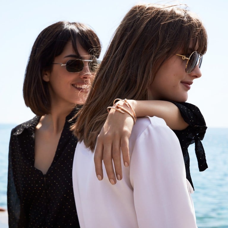 Stack up two Juste un Clou bracelets – the original and a slimmer version – to make an artistic statement. Photo: Cartier