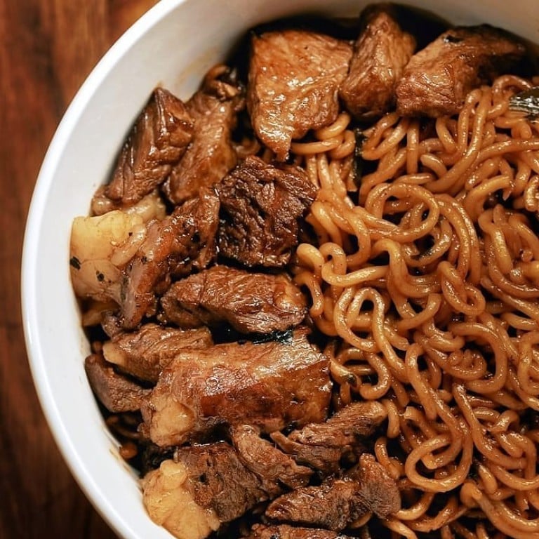 Chapaguri, the signature noodle dish from Oscar-winning Korean film Parasite, is fast becoming an ideal quarantine meal for people stuck at home during the coronavirus pandemic. Photo: @yoonjisun418/Instagram