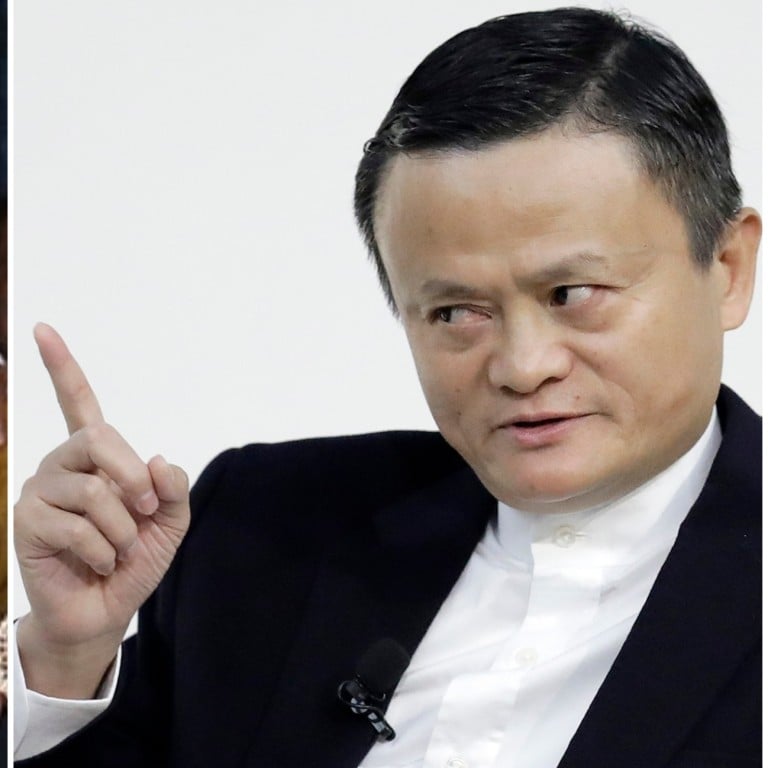 Jack Ma, right, has officially overtaken Mukesh Ambani, left, as Asia's richest man. Photos: AP