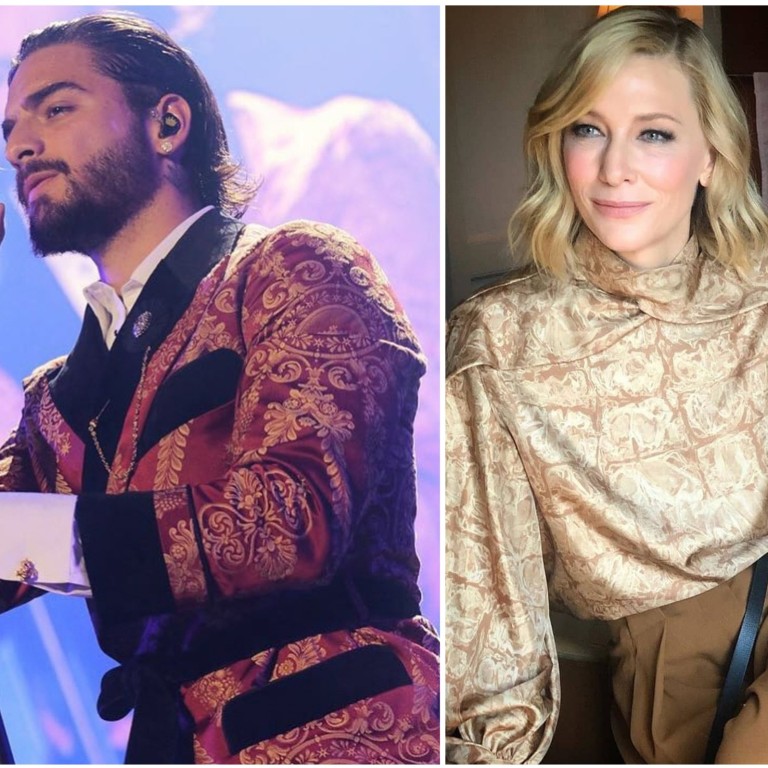 Maluma and Cate Blanchett are among the trendsetters introducing intricate jacquard prints and paisley prints this spring/summer. Photos: Instagram