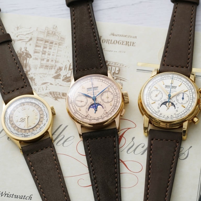 Four Patek Philippe watches from Jean-Claude Biver's personal collection will be up for auction when the coronavirus outbreak ends. Photo: Phillips