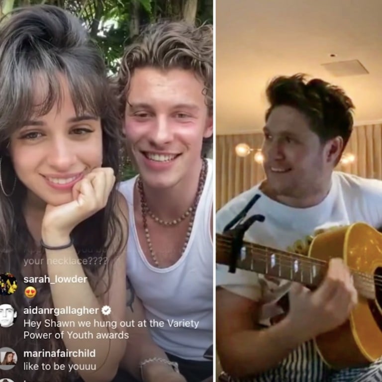 Lizzo, Camila Cabello and Shawn Mendes, and Niall Horan are just a few of the celebrities who joined the work from home trend. Photo: Instagram/YouTube