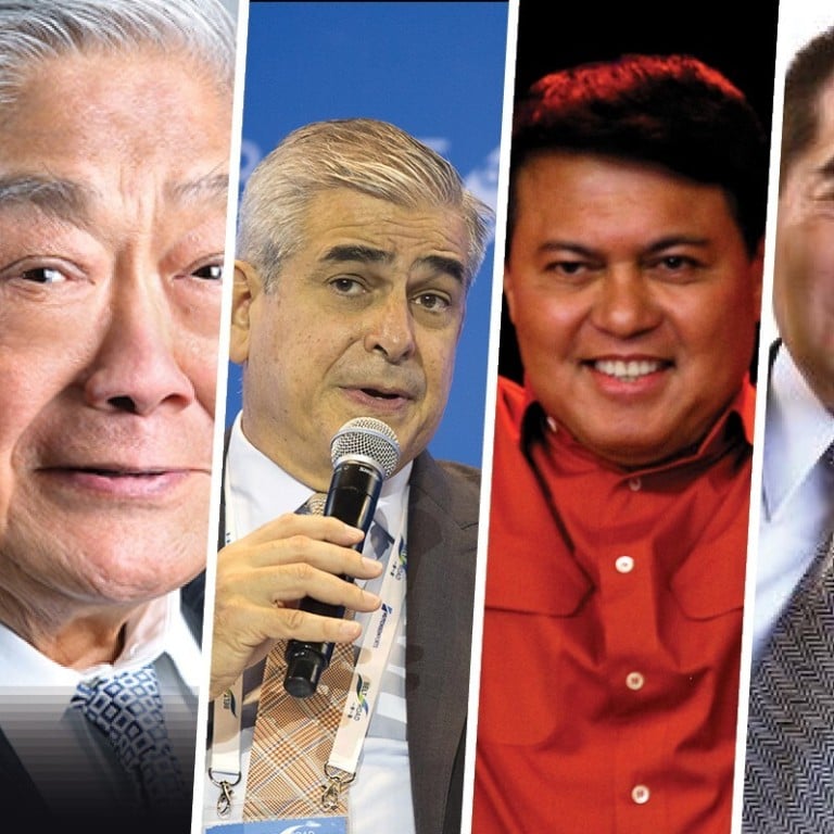Five billionaires in the Philippines include (left to right): the late John Gokongwei Jnr, Phi, Jaime Zobel de Ayala, Manuel Villar, the late Henry Sy Senior and Enrique Razon Jnr. Photo: SCMP collage