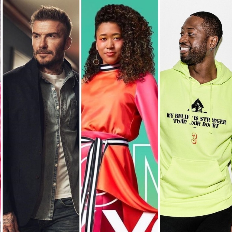 Sports celebrities Misty Copeland, Serena Williams, David Beckham, Naomi Osaka and Dwyane Wade have all branched out into fashion. Photo: Instagram