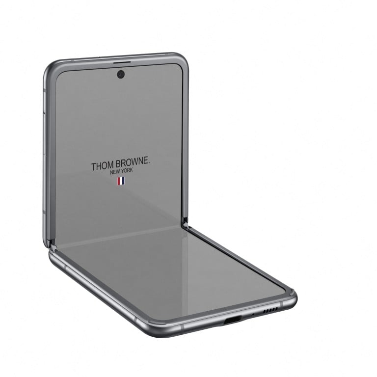 Samsung’s Galaxy Z Flip Thom Browne Edition is just the latest in a long tradition of designer smartphone collabs. Photo: Lane Crawford