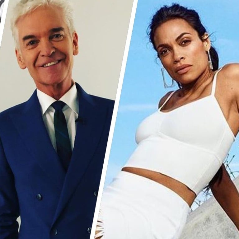 Jameela Jamil, Phillip Schofield and Rosario Dawson have all come out as LGBTQ+ so far in 2020. Photos: Instagram