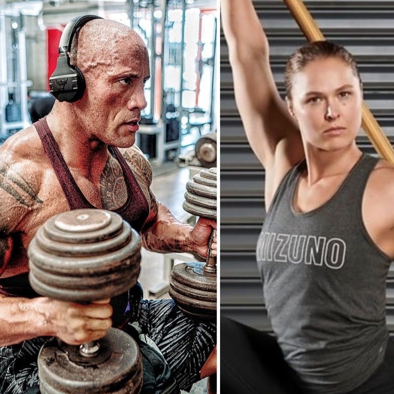 Gina Carano, Dwayne Johnson and Ronda Rousey were successful fighters before making the leap to the big screen. Photos: Instagram