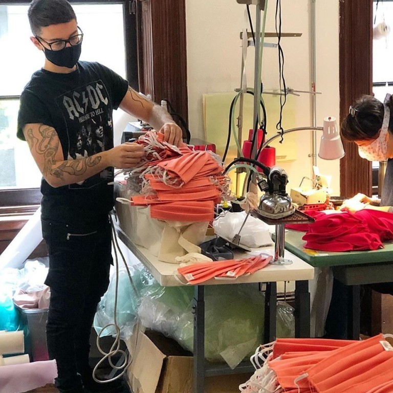 Utilising their skills for greater good, luxury fashion designers such as Christian Siriano are producing protective gear for medical professionals in need. Photo:@csiriano/Instagram