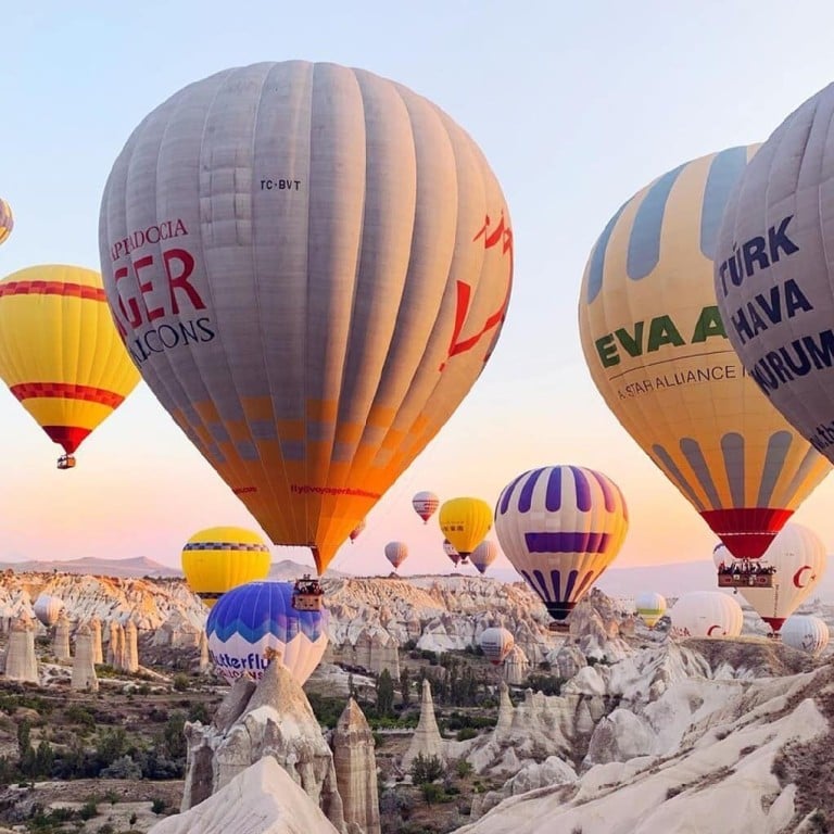 With colourful hot-air balloons flying above volcaniclastic rocks, Cappadocia is a true fairy tale scenery. Photo: @goreme_cappadocia/Instagram