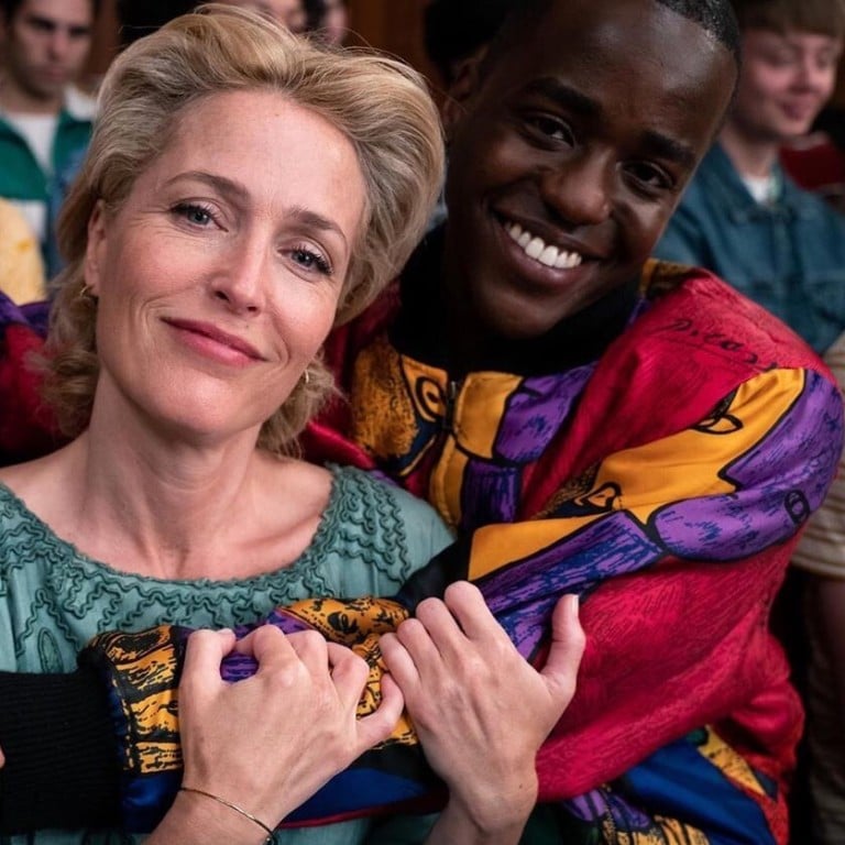 Gillian Anderson plays a sex therapist in Sex Education, among the LGBT shows to binge on while in self-isolation. Photo: @sexeducation/Instagram