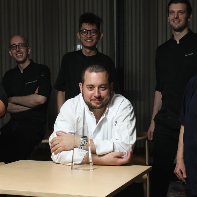 Mono’s kitchen team (from left): Gilbert Lee, Joaquin Elizondo Hourbeigt, Tony Mok Kwan-long, chef Ricardo Chaneton, Max Frobel, Chan Kie and Christine Leong. Photo: Chen Xiaomei