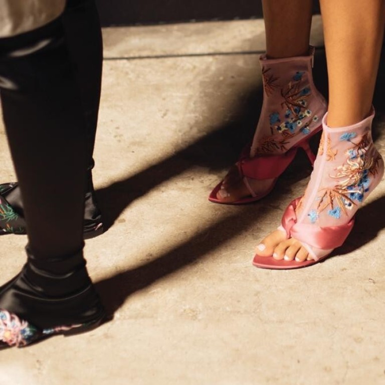 Kenzo breaks the boundaries between sandals boots and socks. Photo: Handout