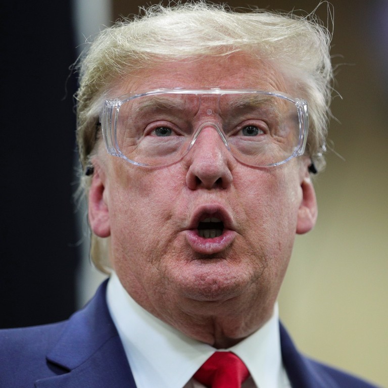 Donald Trump Tours Mask Making Factory But Skips The Mask South China Morning Post