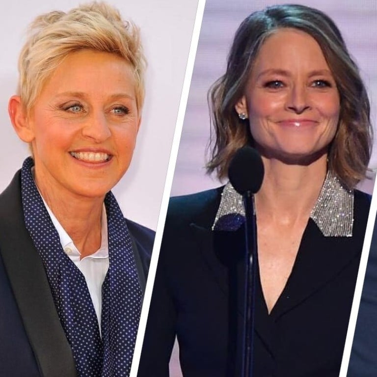 Ellen DeGeneres, Jodie Foster and Tim Cook all came out as LGBT later in life. Photos: Instagram/Twitter