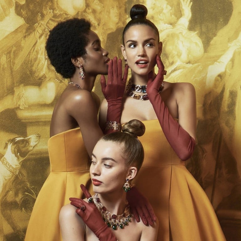 High jewellery featuring hard stones, such as Bulgari’s Cinemagia collection, is making a comeback. Photo: Bulgari