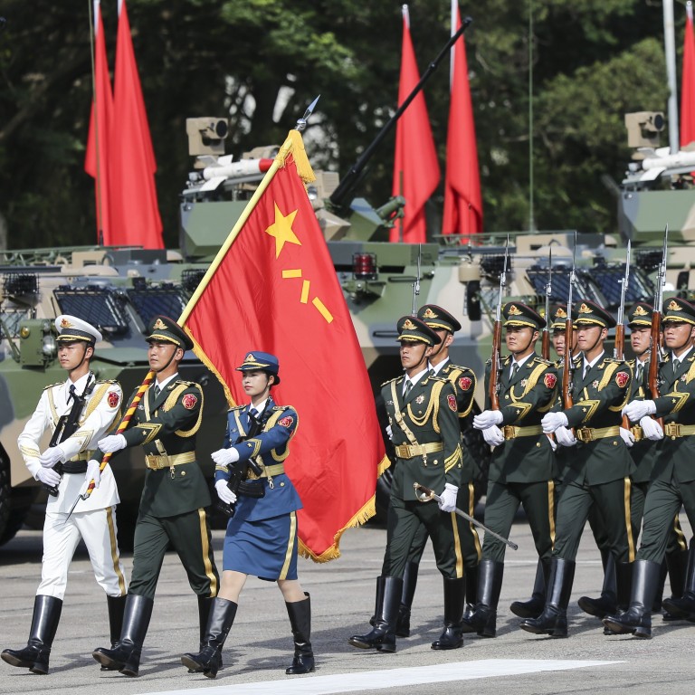 China’s People’s Liberation Army has said its Hong Kong garrison will “resolutely” safeguard national security and sovereignty. Photo: Sam Tsang