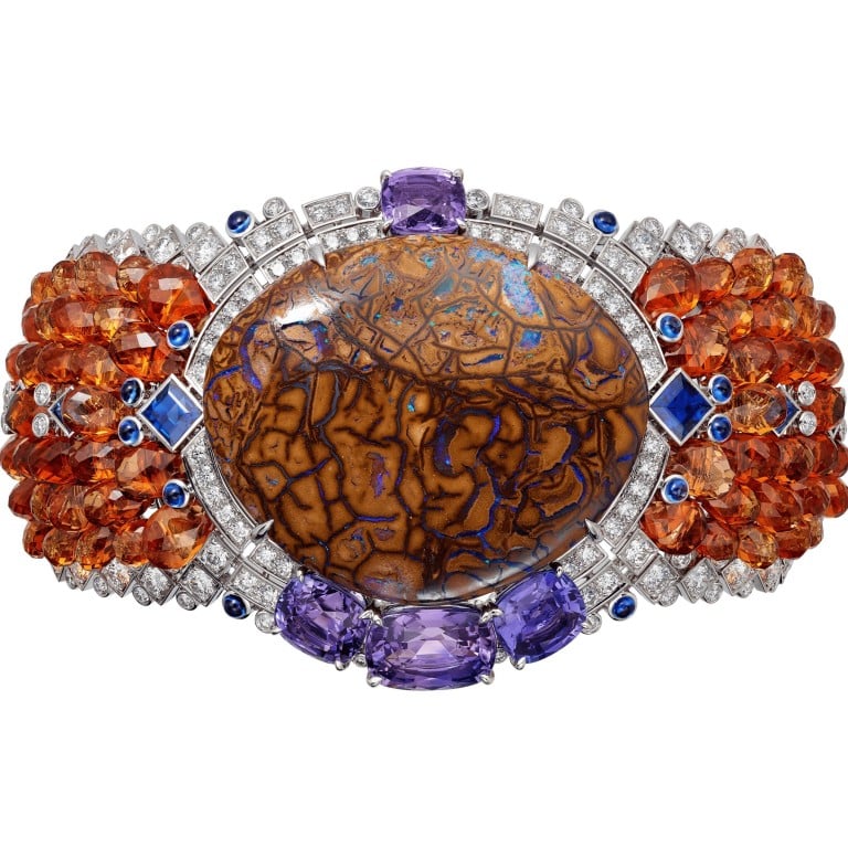 Cartier Magnitude Zemia Matrix opal bangle. Photo: Cartier